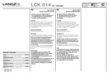 LCK 614 50 – 300 mg/l - Camlab