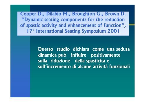 Sistemi dinamici per distonie a carattere estensorio ... - Abilitare.org