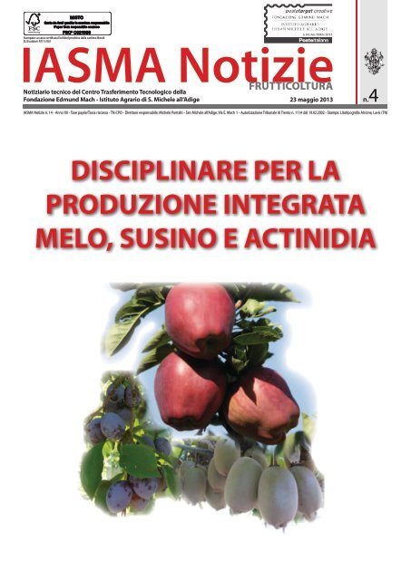 Download IASMA NOTIZIE FRUTTICOLTURA n. 4 - d.d. 23.05.2013