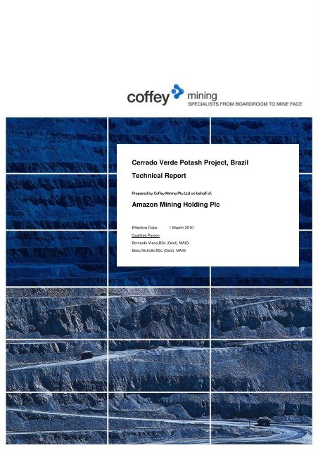 Resource Report (PDF 4.63 MB) - Verde Potash Plc