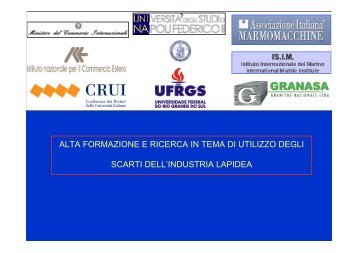 ALTA FORMAZIONE E RICERCA IN TEMA DI UTILIZZO DEGLI SCARTI DELL ...