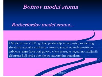 Bohrov model atoma