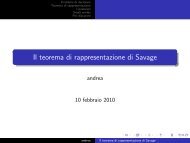 Il teorema di rappresentazione di Savage