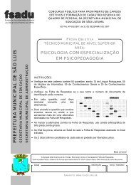 Prova - Fundação Sousândrade