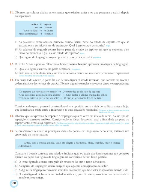 Figuras de linguagem - Editora Saraiva