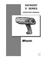 Raytek 3i Series Manual PDF - Instrumart
