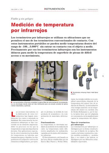 Medición de temperatura por infrarrojos L