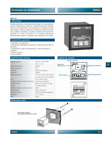 Control de temperatura - Maresa