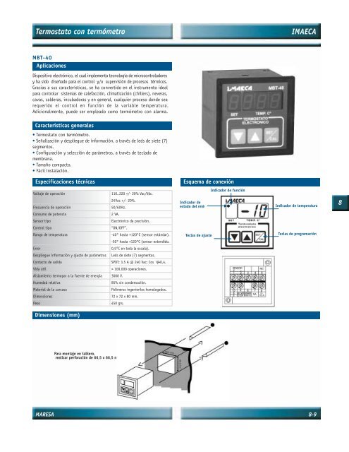 Control de temperatura - Maresa