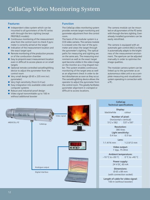 ARDOCELL PZ Pyrometer Series - Siemens