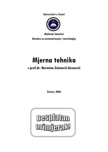 Mjerna tehnika r.prof.dr. Nermina Zaimović-Uzunović - Univerzitet u ...