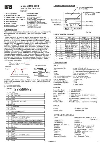 btc-9090 pid temperature controller manual 1/16 din microprocessor based pid controller btc-9090.