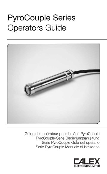 PyroCouple Series Operators Guide - Calex Electronics