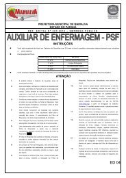 Caderno de Questões Auxiliar de Enfermagem PSF