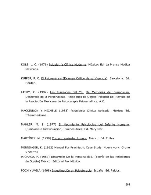 Manual para la elaboración de una psicodinamia