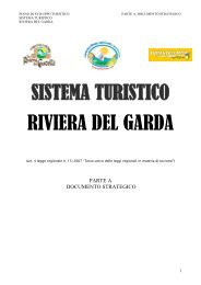 SISTEMA TURISTICO RIVIERA DEL GARDA - Regione Lombardia