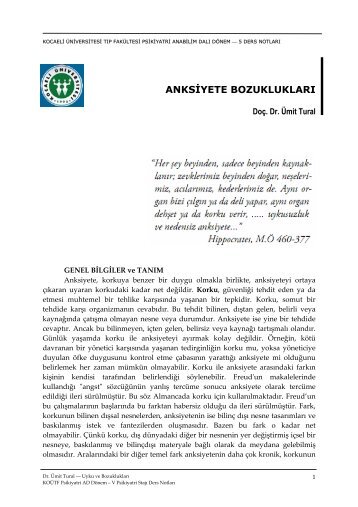 1) Tedavinin ilk aşaması iyi bir hasta hekim ilişkisi kurabilmektir