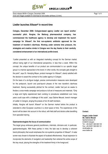 Press text as PDF file - Angela Liedler GmbH