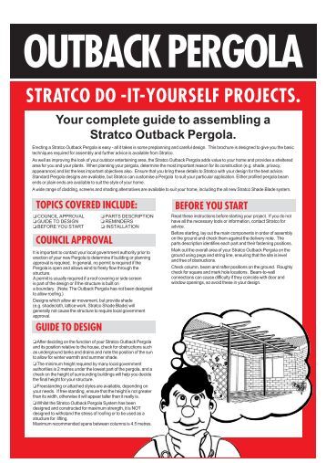 framework install guide jan 2013 indd stratco stratco com au gable