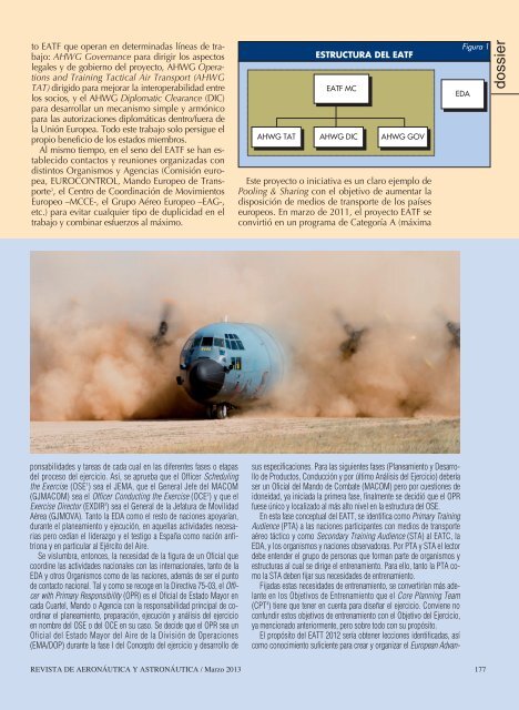 revista aeronáutica y astronáutica 821 marzo 2013 - Portal de ...