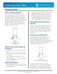 Perianal Abscess - Children's Hospital Boston