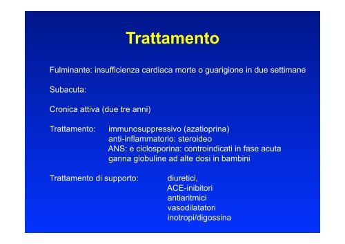 Lezione Miocardite e malattia del pericardio - Cuorediverona.it