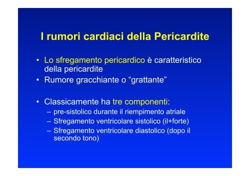 Lezione Miocardite e malattia del pericardio - Cuorediverona.it