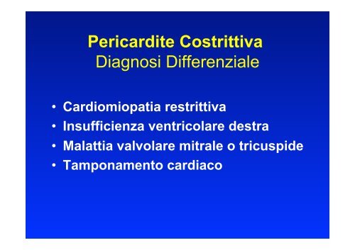 Lezione Miocardite e malattia del pericardio - Cuorediverona.it