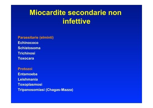 Lezione Miocardite e malattia del pericardio - Cuorediverona.it