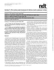 Section V: Prevention and treatment of AKI in crush syndrome victims