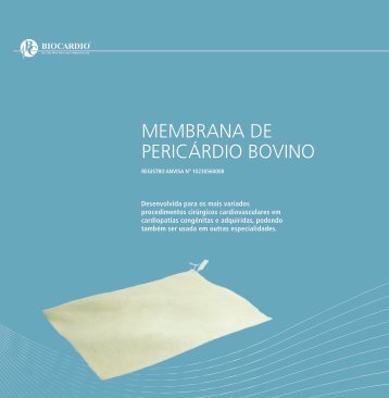 MEMBRANA DE PERICÁRDIO BOVINO - Biocardio