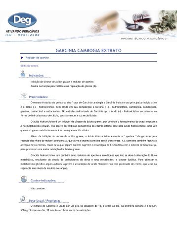 GARCINIA CAMBOGIA EXTRATO - Fagron