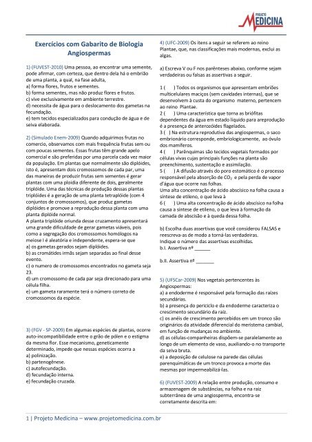 2 prova de botânica, PDF, Semente