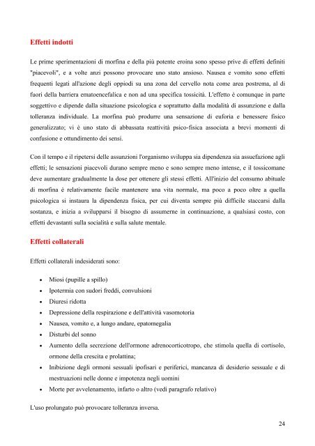 DIPENDENZE PATOLOGICHE - Corso di Laurea in Infermieristica ...