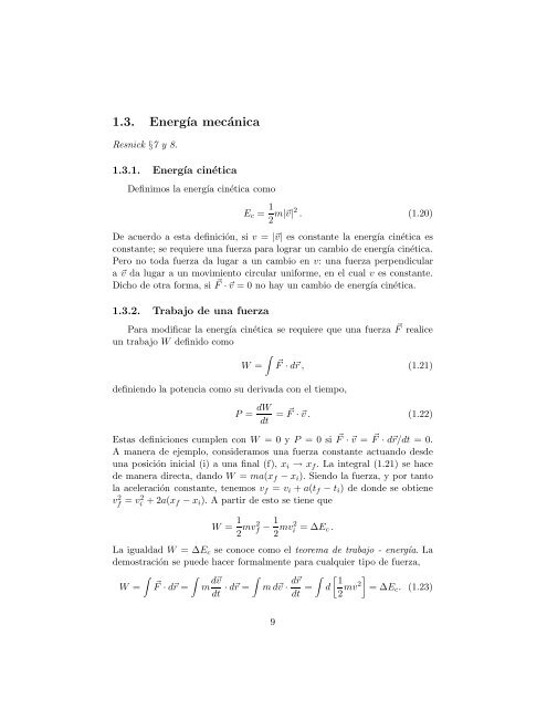 Notas de F´ısica General Cursos propedeúticos INAOE