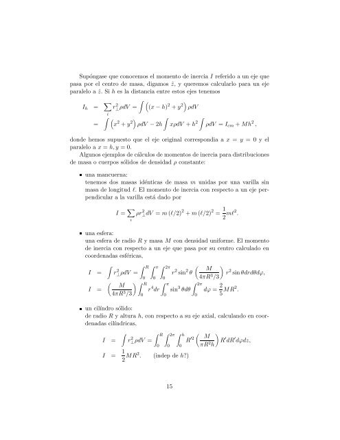 Notas de F´ısica General Cursos propedeúticos INAOE