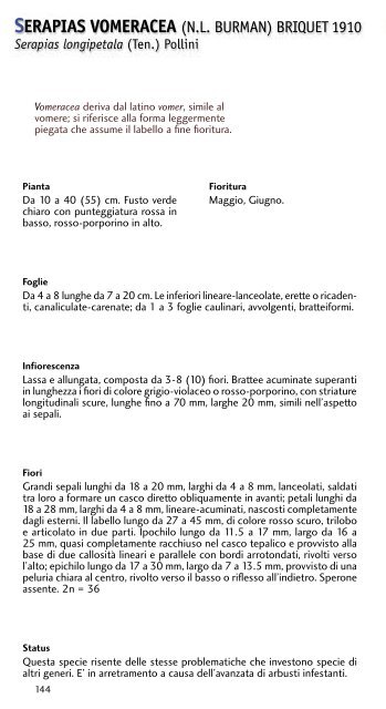 Le orchidee spontanee del piacentino - Osservatorio Trebbia