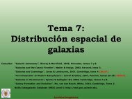 Distribución espacial de las galaxias. - GUAIX