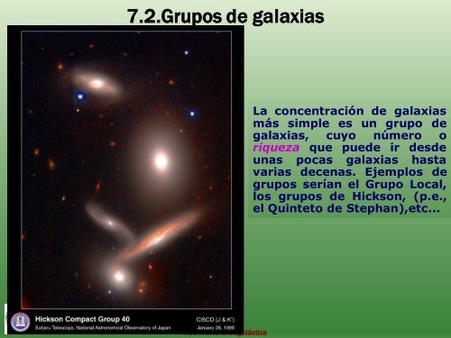 Distribución espacial de las galaxias. - GUAIX