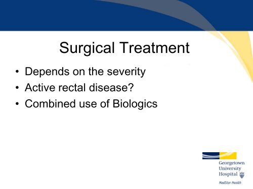 Perianal Crohn's Disease - Washington Hospital Center