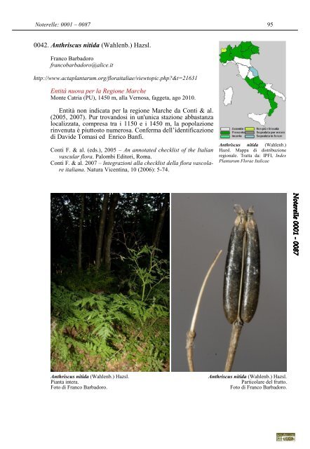 Acta Plantarum Notes 1