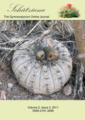 The Gymnocalycium Online Journal Volume 2, Issue 3 ... - Schütziana