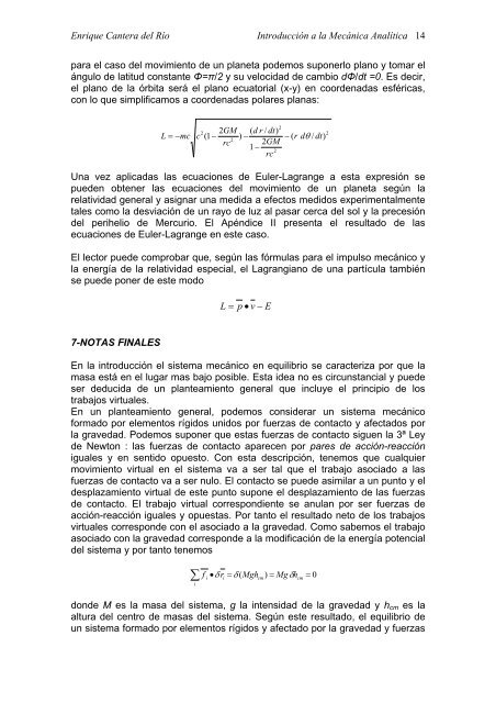 introducción a la mecánica analítica - fisica.ru