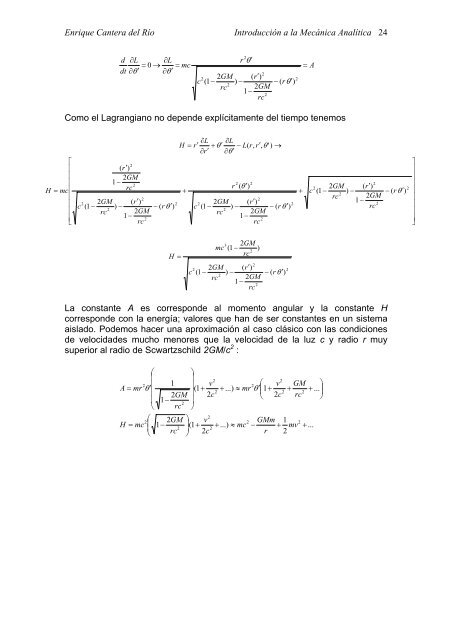 introducción a la mecánica analítica - fisica.ru