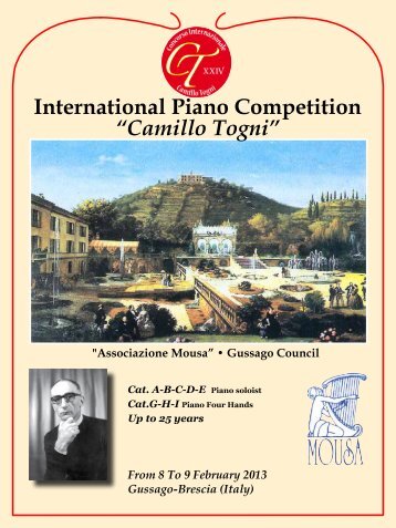 International Piano Competition “Camillo Togni” - Concorsotogni.Org