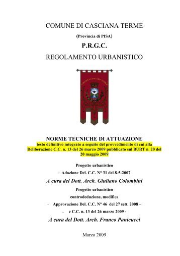 NTA RU 2008 video ripubblicazione - Comune di Casciana Terme