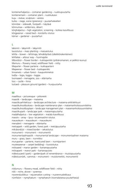 PARGITERMINITE SELETUSSÕNARAAMAT - Keskkonnaamet