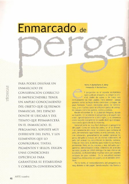 Enmarcado de pergaminos - Ana Beny Estudio de Conservación