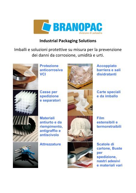 Guida prodotti imballaggio Industriale.pdf - Polyedra