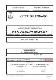 Bozza Regolamento Edilizio Regionale Tipo - Comune di Legnago